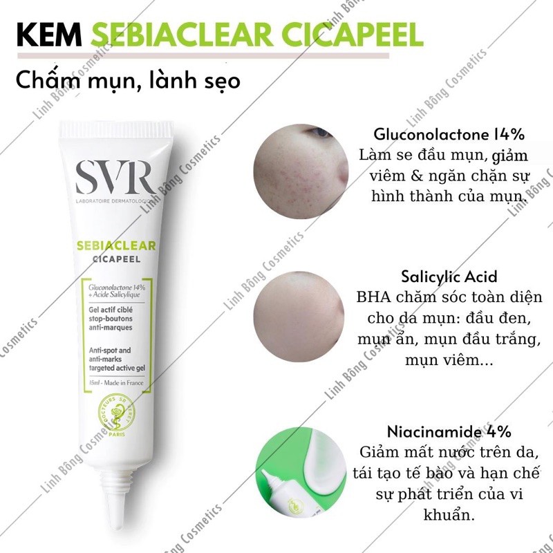 GEL GIẢM MỤN SVR SEBIACLEAR CICAPEEL