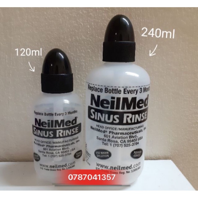 (Nội địa Mĩ) bình rửa mũi NeilMed Sinus Rinse