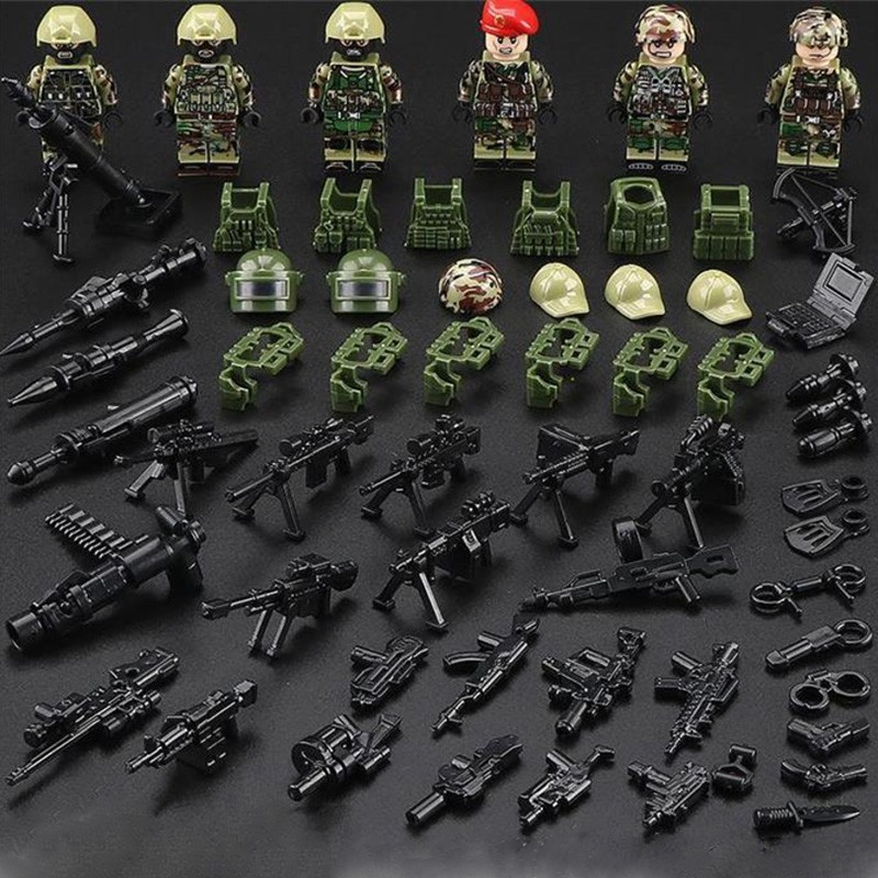 Bộ Đồ Chơi Lắp Ráp Lego Mini Phong Cách Quân Đội Độc Đáo