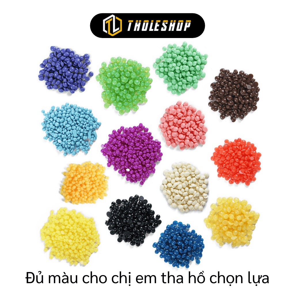 Sáp Màu Wax Lông Cao Cấp Siêu Bám Dính Không Đau Tặng Que Gạt Triệt Lông GIGAHOME Sáp Hard Beans Nhập Khẩu Túi Zip 100g