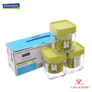 Bộ 3 lọ đựng gia vị Glasslock IG803 Hàn Quốc 500ml x 3 - Larva Store