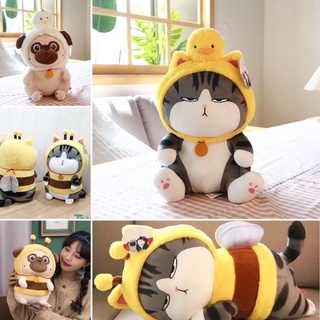 Gấu Bông Chó Nô Tài - Mèo Hoàng Thượng Cosplay - Chó Mèo Nhồi Bông Cao Cấp
