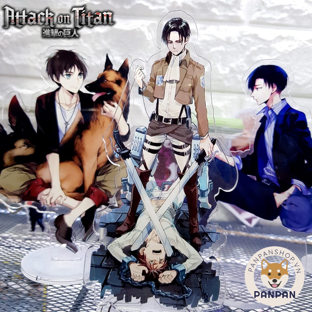 Mô Hình Standee acrylic anime hình Attack on Titan