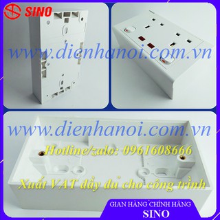 [SẴN HÀNG]Đế nổi nhựa ET238 dùng cho ổ cắm công nghiệp 13A S1825SN