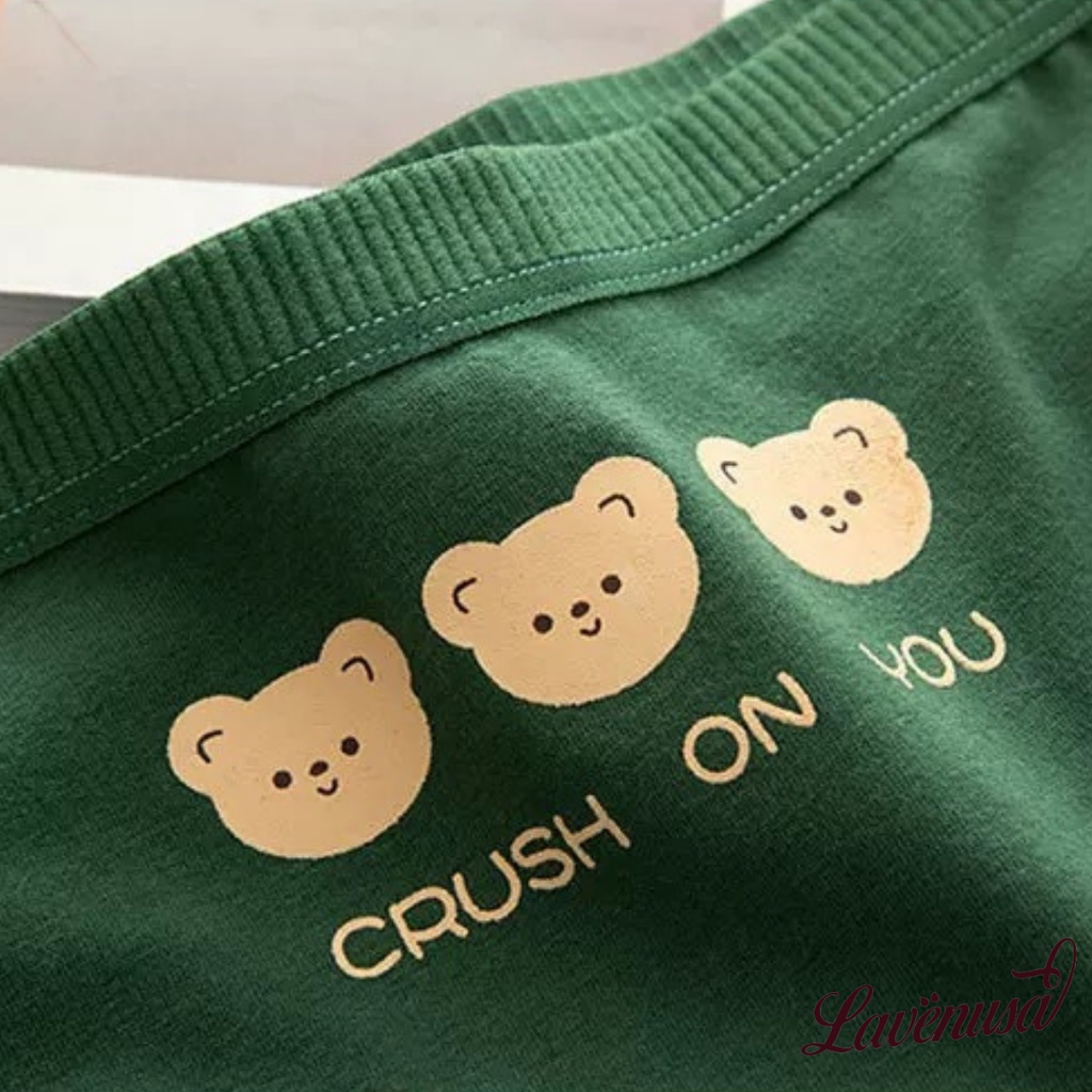 Quần lót nữ kháng khuẩn mềm mại Cotton hình gấu dễ thương LAVENUSA QL37