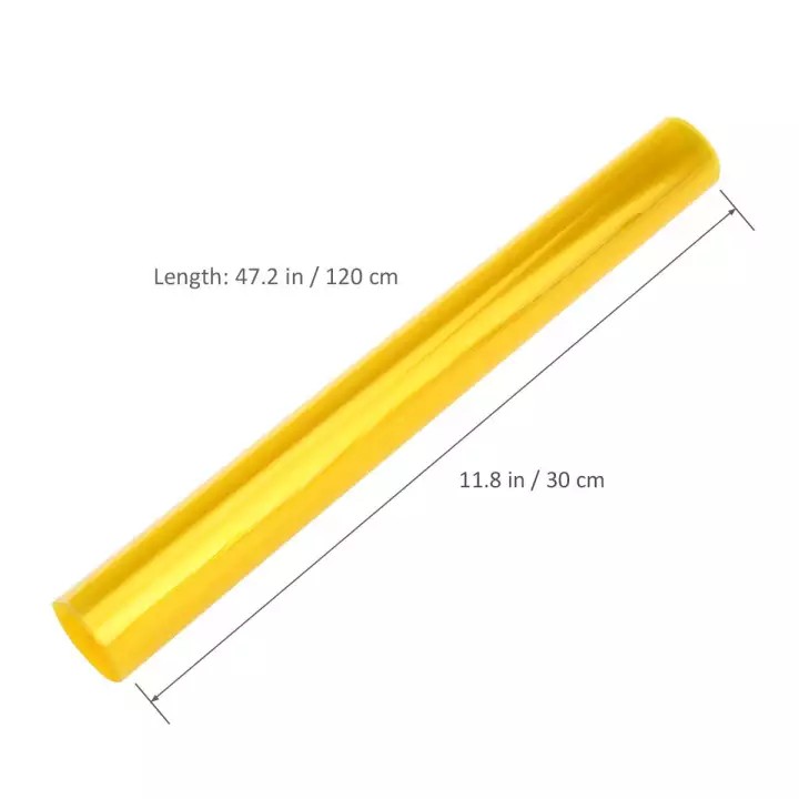Nhãn Dán Phim Màu Vàng 30*120Cm Nhãn Dán Cho Xe Hơi Đèn Sương Mù Đèn Pha Nhãn Dán Đề Can Thay Đổi Màu Chống Nước-OTLZ
