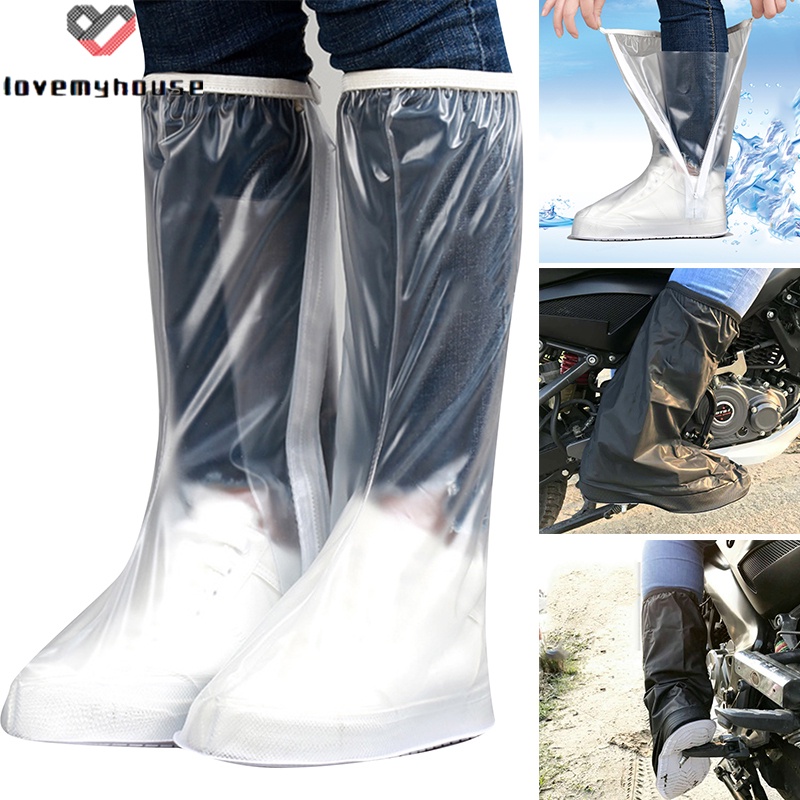 Vỏ Bọc Giày Bằng Pvc Chống Nước Chống Trượt Có Khóa Kéo Cho Người Lớn S-2Xl