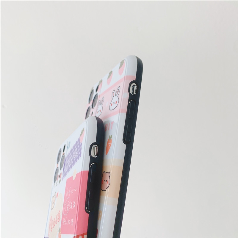 Ốp iphone - Ốp lưng imd new Gấu thỏ happy peace 6/6s/6plus/6splus/7/8/7plus/8plus/x/xs/xsmax/11/11promax-Awifi Case V5-3 | BigBuy360 - bigbuy360.vn