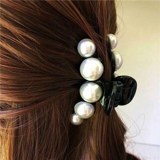 KẸP TÓC ĐÍNH NGỌC TRAI NHÂN TẠO - Kẹp tóc càng cua