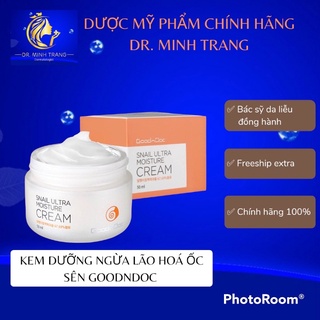 [HÀNG NHẬP KHẨU] Kem Dưỡng Da Chống Lão Hóa Cấp Ẩm Chống Nhăn Trẻ Hóa Da Từ Ốc Sên GoodnDoc Snail Ultra Moisture Cream
