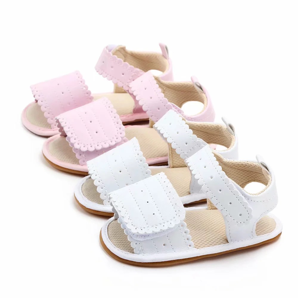 Giày Sandal Da Pu Đế Mềm Chống Trượt Cho Bé Gái