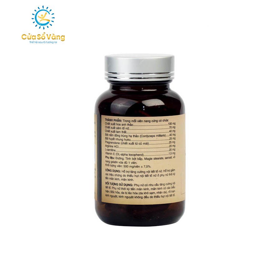 Charm For Her  Cửa Sổ Vàng Tăng Cường Nội Tiết Tố Nữ, Giảm Các Triệu Chứng Tiền Mãn Kinh