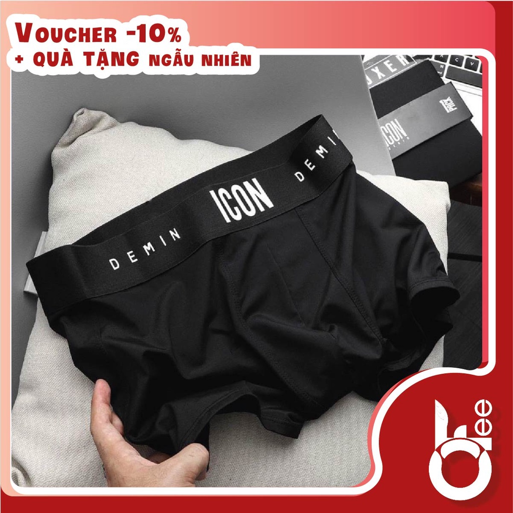 Quần lót nam dạng Boxer ICON DENIM (Thun lạnh xịn / Bản giới hạn / Che tên SP)