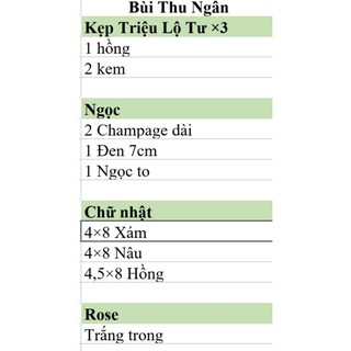Combo chị 6 kẹp chị thư