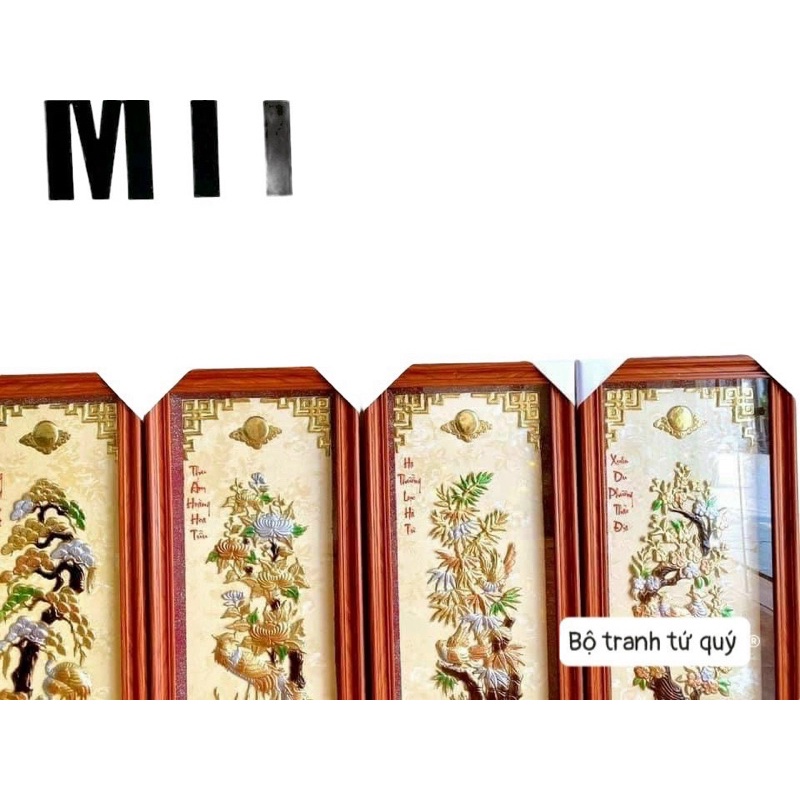 BỘ TRANH TỨ QUÝ 40 x100 CM NẶNG  16.2 KG CHẤT LIỆU BẰNG ĐỒNG 💯