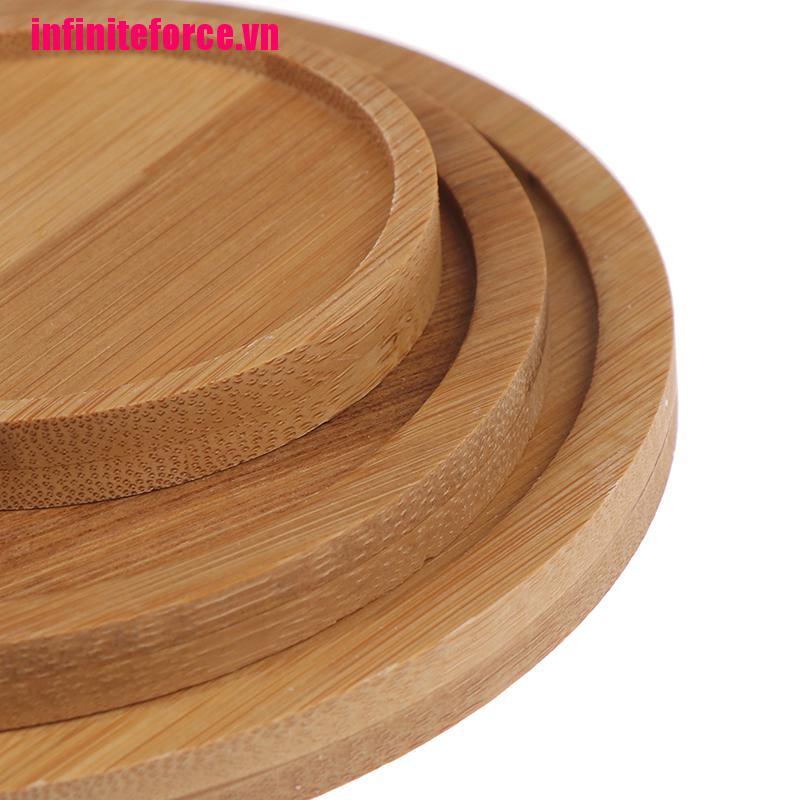 Khay Gỗ Tre Tròn / Vuông Cho Vườn
