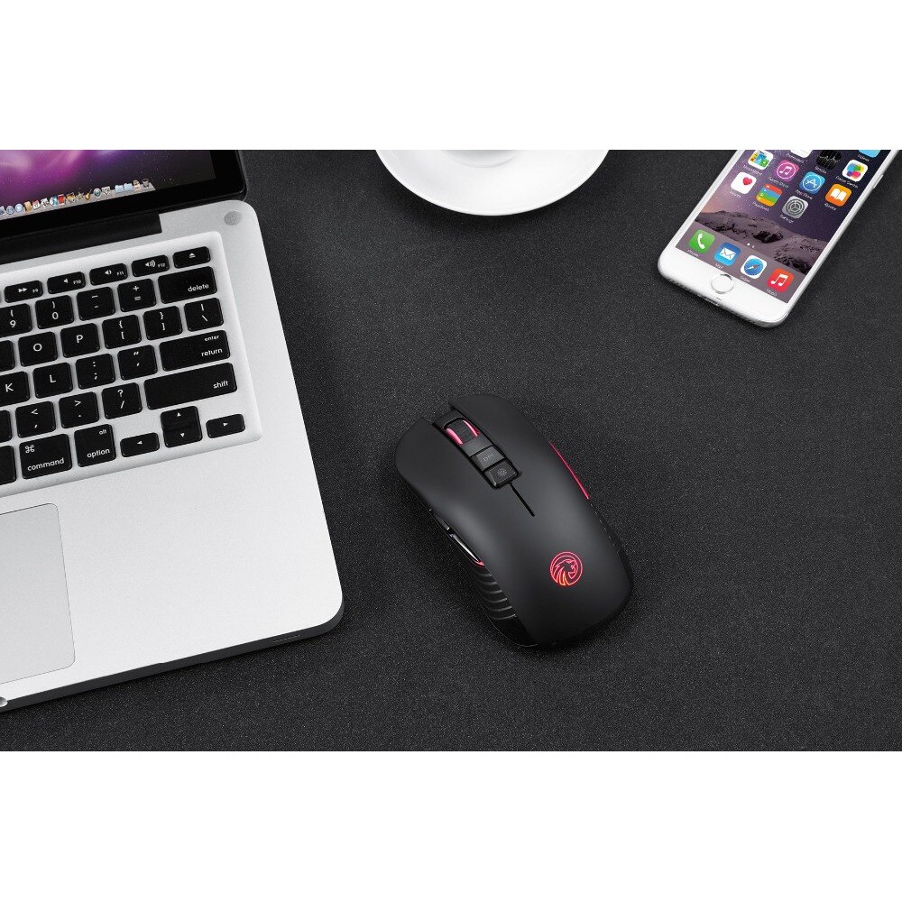 Chuột chuyên GAME FMOUSE M600 LED 7 MÀU không dây sử dụng Pin Sạc