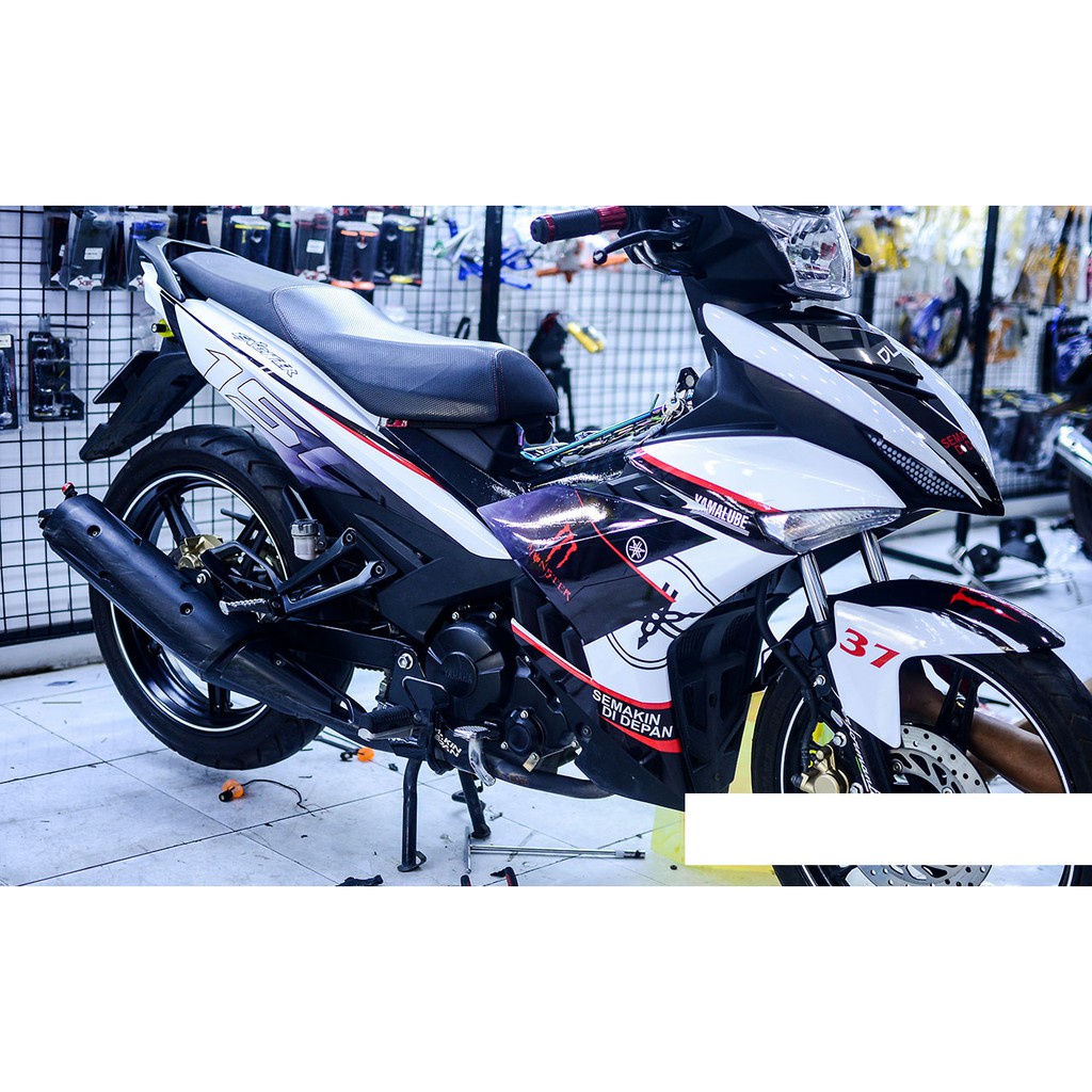 Tem trùm exciter 150 ♦FREESHIP♦ trắng đỏ đen mẫu mới, độ team trùm decal xe máy ex dán đời 2015-2020