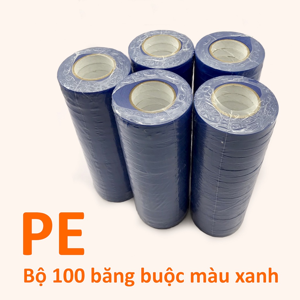 Bộ 100 cuộn dây buộc cành PE buộc nho cà chua chanh dây