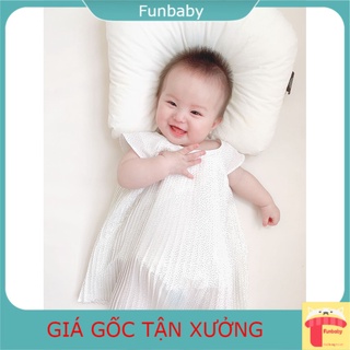 Đầm bé gái 0-23m sát nách chấm bi xếp ly, Váy sát nách cho bé thô thoáng mát