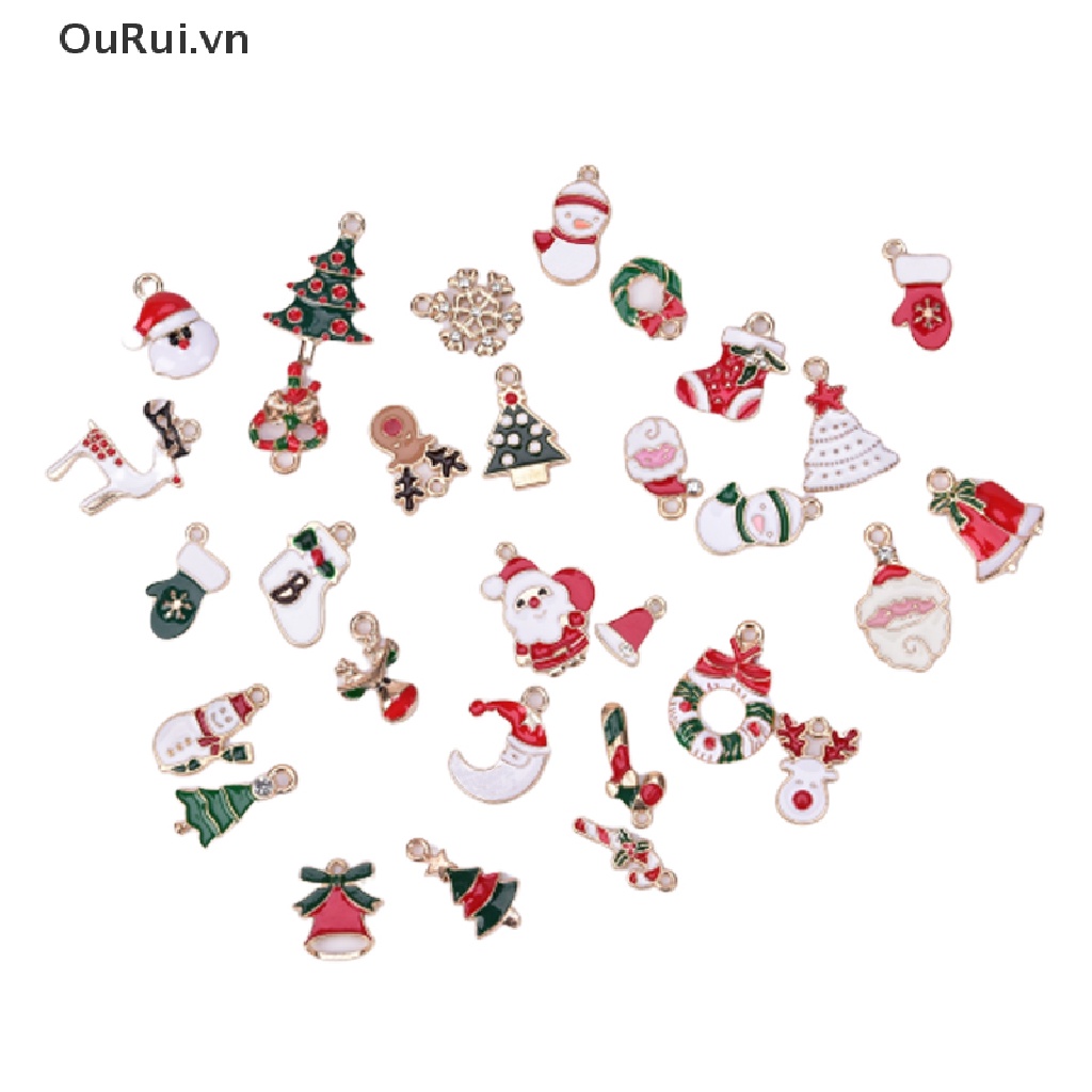 Bộ 30 tráng men hình giáng sinh ngộ nghĩnh
