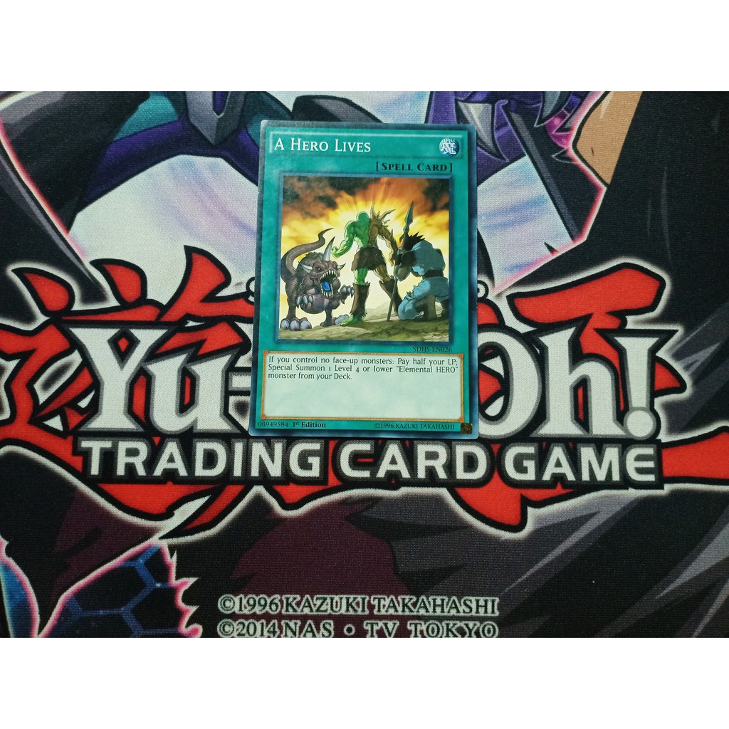 Thẻ bài Yugioh chính hãng A Hero Lives - SDHS-EN026 - Common 1st Edition