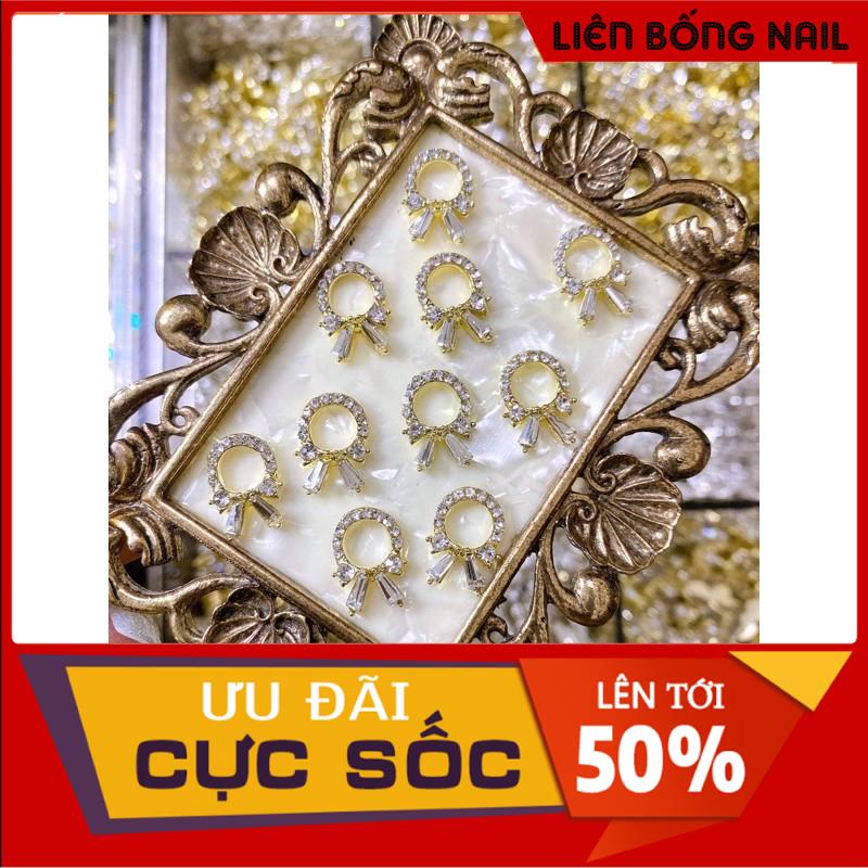 Charm nail - Charm nơ trái tim