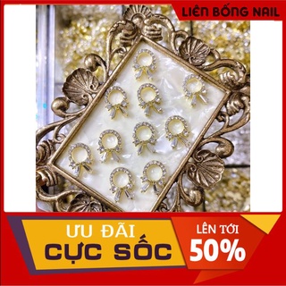 Charm nail - Charm nơ trái tim