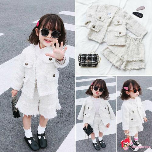 Bộ Áo Khoác+Quần Dài Sọc Caro Cho Bé Gái (2-7 Tuổi)