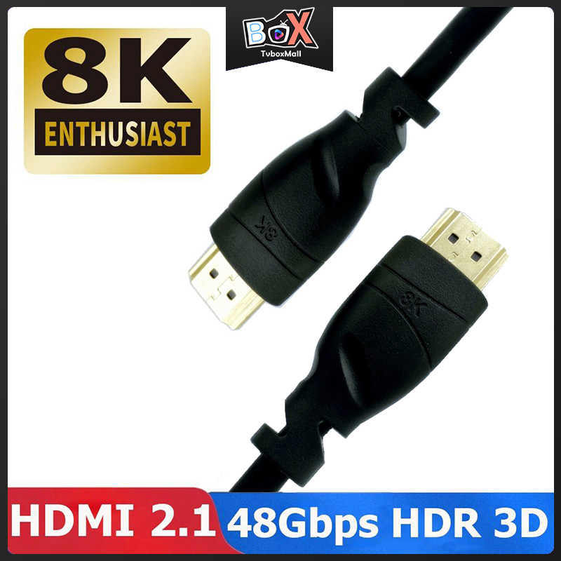 Dây Cáp Hdmi 2.1v 8k Hdmi 48gbps 3 / 2 / 1.5 / 1 / 0.5m 8k Vn 60hz 7680p Dolby Visi Cho Tv Máy Chiếu