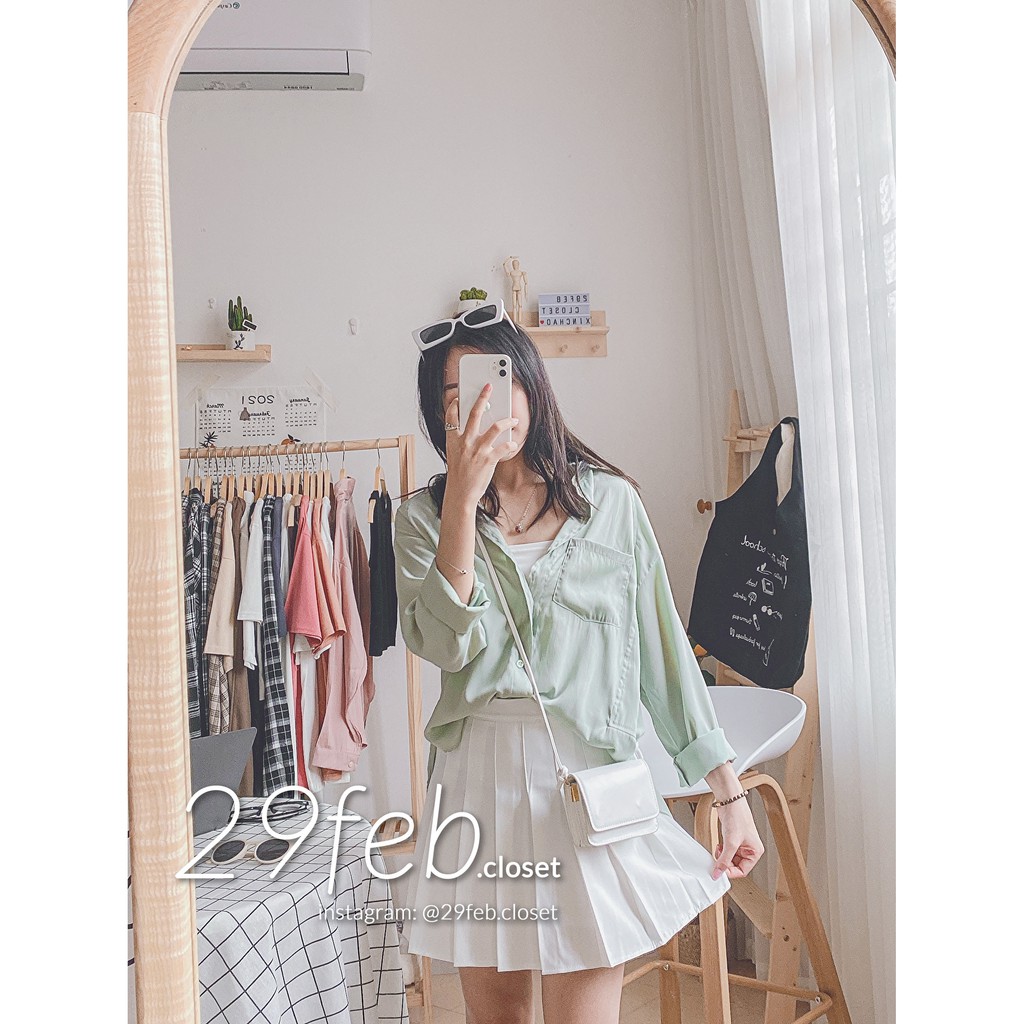 Áo sơ mi lụa tăm (Ảnh thật) | BigBuy360 - bigbuy360.vn