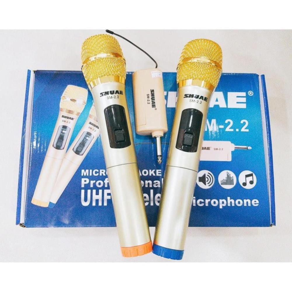 Bộ 2 Micro Karaoke Ko Dây Đa Năng Shuae SM-2.2