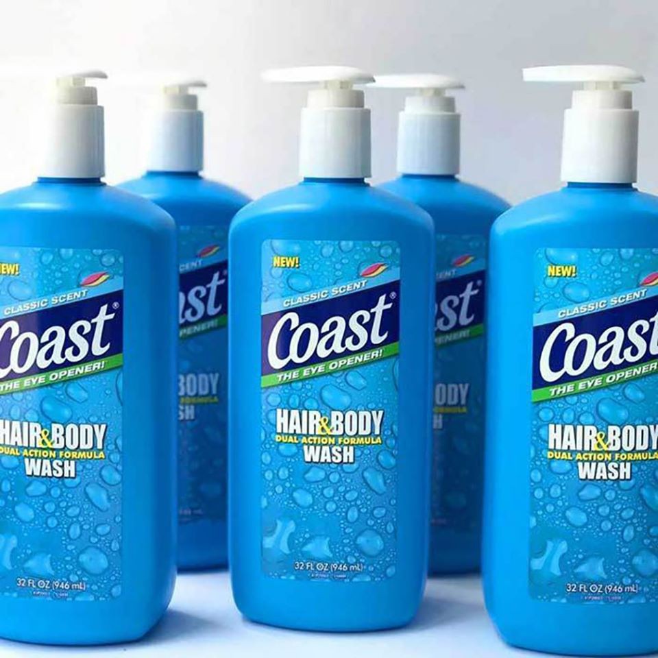 Tắm Gội Coast Hair & Body Wash Mỹ 946ml