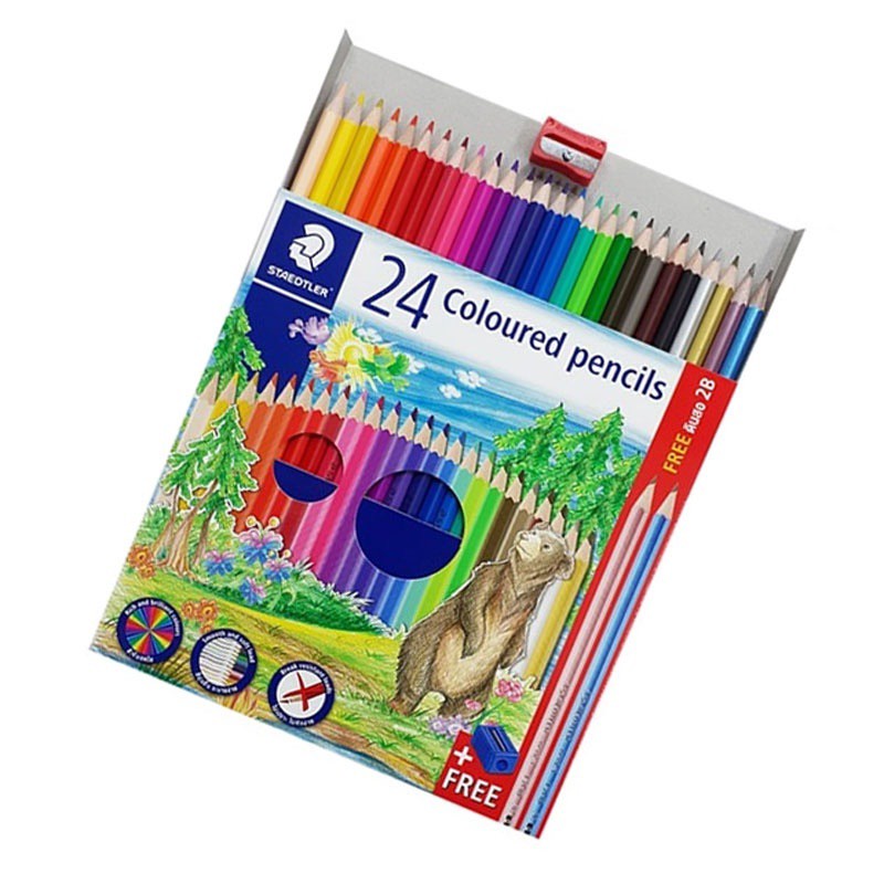 Chì màu cao cấp 24 màu - STAEDTLER 143C24P - TL