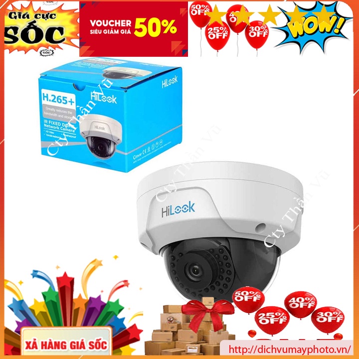 Camera IPC done-D121H vỏ nhựa 2M hồng ngoại ban đêm lên đến 30m kholinhkienmayin