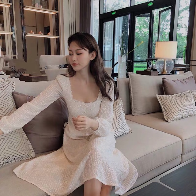 (Có sẵn) Váy kim sa cổ vuông (kèm ảnh thật) | BigBuy360 - bigbuy360.vn