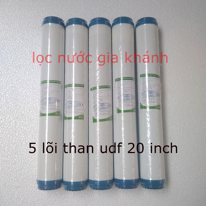 5 Lõi than 20 inch,than hoạt tính dạng hạt số 2 UDF 20 inch