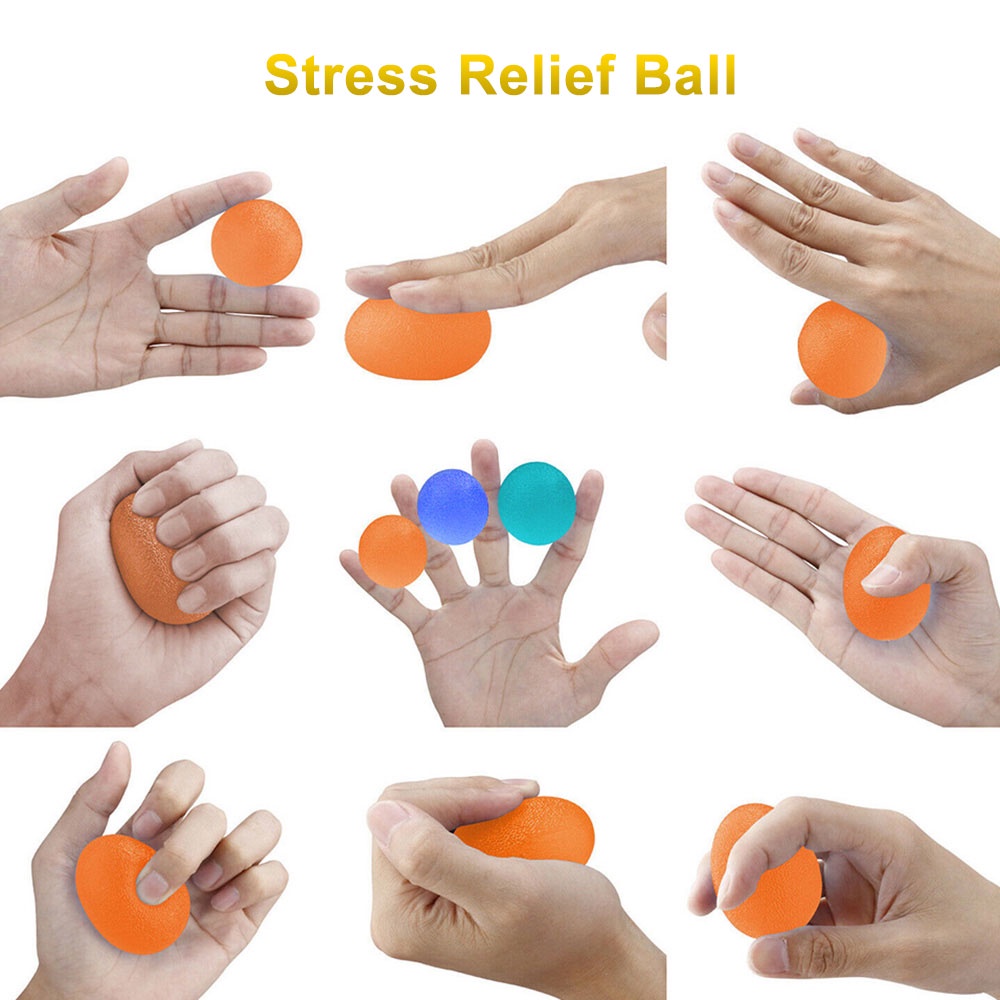 ✨Còn Hàng✨Bóng Silicone Tập Lực Cổ Tay Giảm Căng Thẳng Nhiều Màu Sắc