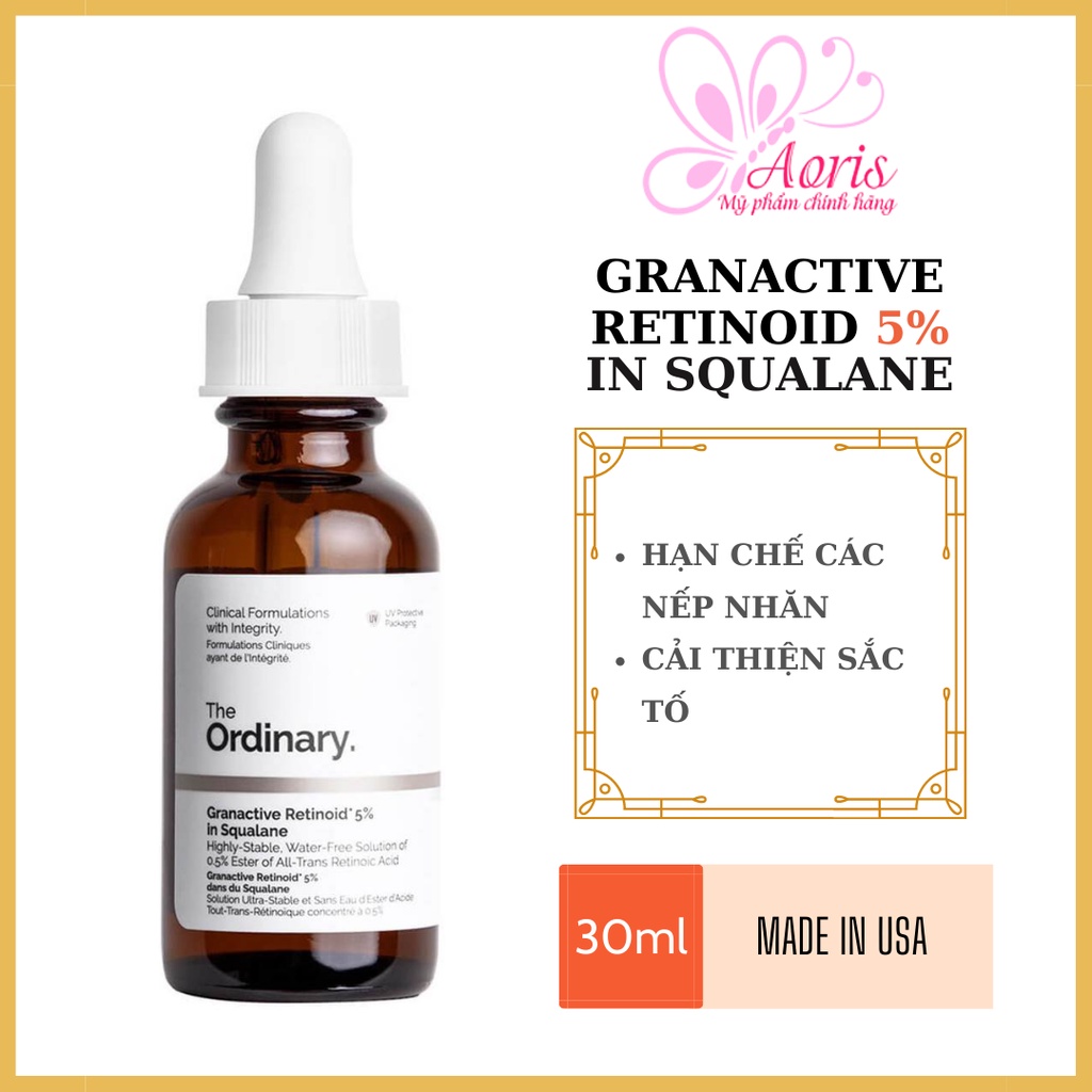 Tinh chất ngừa lão hóa The Ordinary Granactive Retinoid 5% In Squalane - 30ml