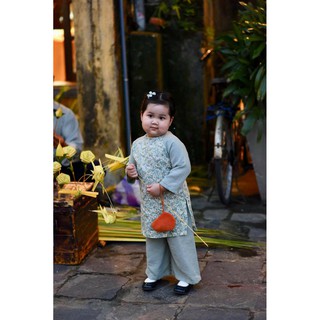 ÁO DÀI CÁCH TÂN VINTAGE BÉ GÁI