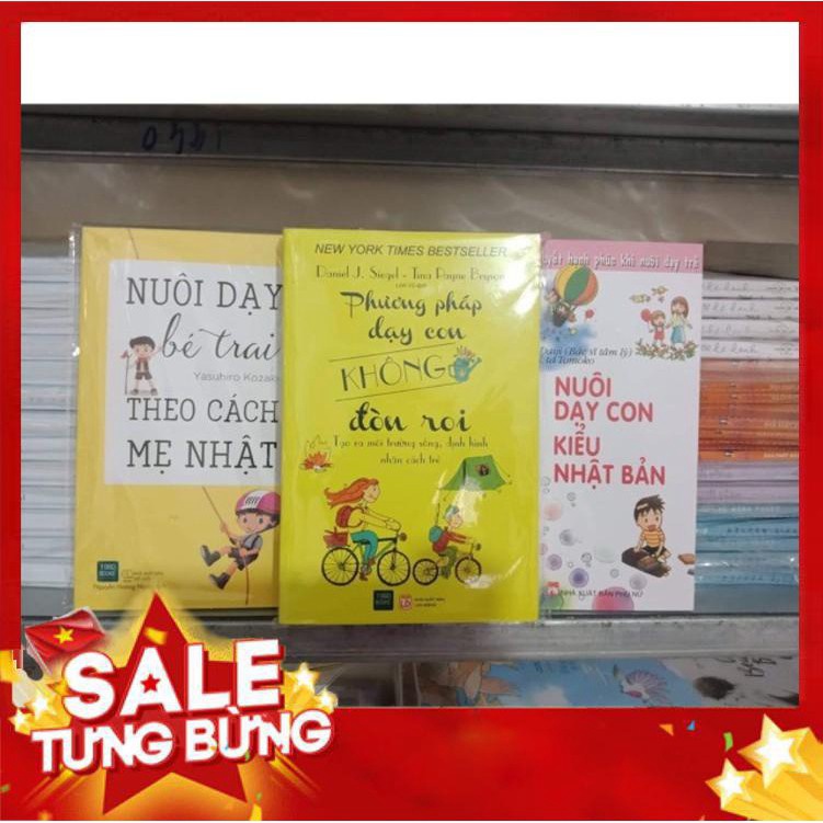 Combo 3 cuốn nuôi dạy bé trai theo cách mẹ nhật, phương pháp dạy con không đòn roi, nuôi dạy con kiểu nhật bản