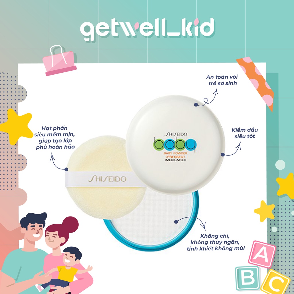 PHẤN RÔM PHỦ SHISEIDO BABY POWDER NHẬT BẢN 50G