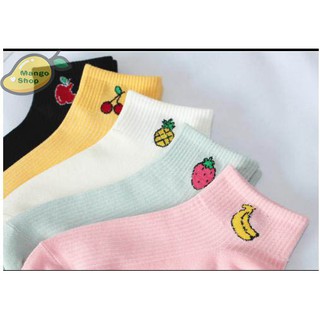 [GIÁ XẢ KHO] DÀY DẶN Tất ngắn pastel icon Fruit