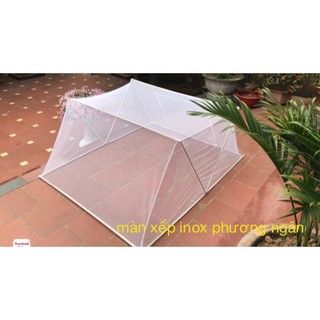Màn xếp thông minh 1m6x2m-màn tuyn cao cấp, mùng chống muỗi pp3051