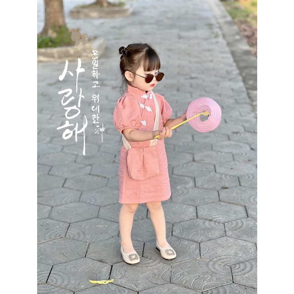 (8-30kg) Set sườn xám xinh cho bé diện đi chơi TTR108 TTN109