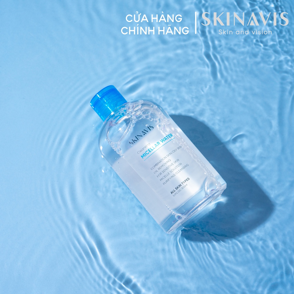 Nước Tẩy Trang Skinavis Micellar Water Làm Sạch Dịu Nhẹ Bảo Vệ Da Dung Tích 300ml