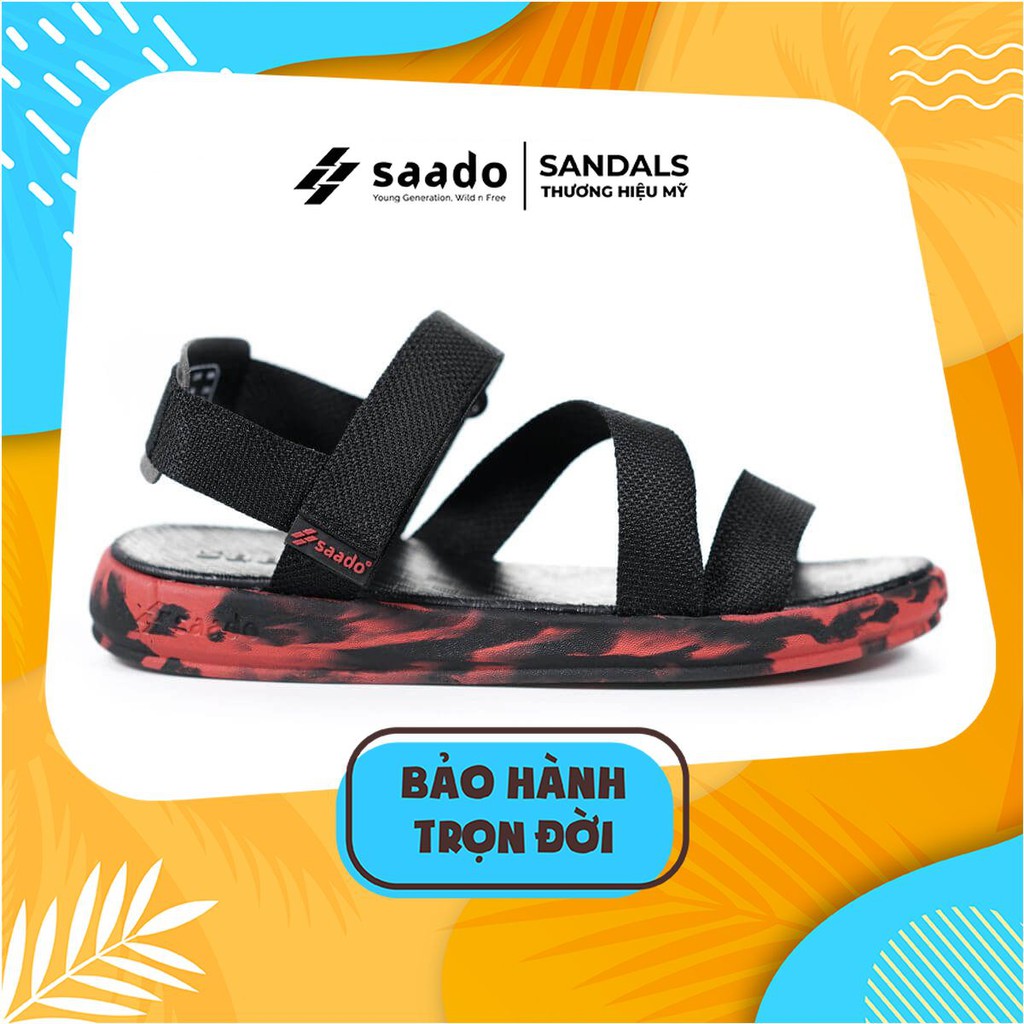 [SAADO Vietnam] Giày Sandal SAADO - CL09 - CHIẾN BINH DA ĐỎ