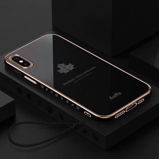 Ốp Điện Thoại Mềm In Hình Lá Phong Cho Iphone X Xr Xs Max 6 6S 7 8 Se 2020 6 Plus 7 Plus 8 Plus 6S Plus