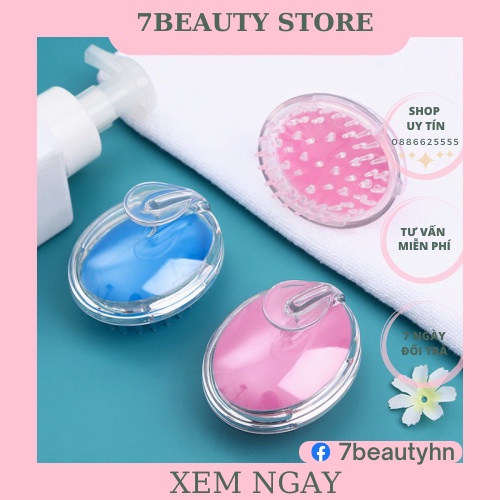 Lược gội đầu silicon dưỡng sinh massage da đầu