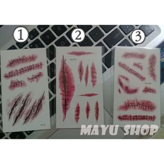 Hình xăm dán vết thương Wound stickers Tattoo